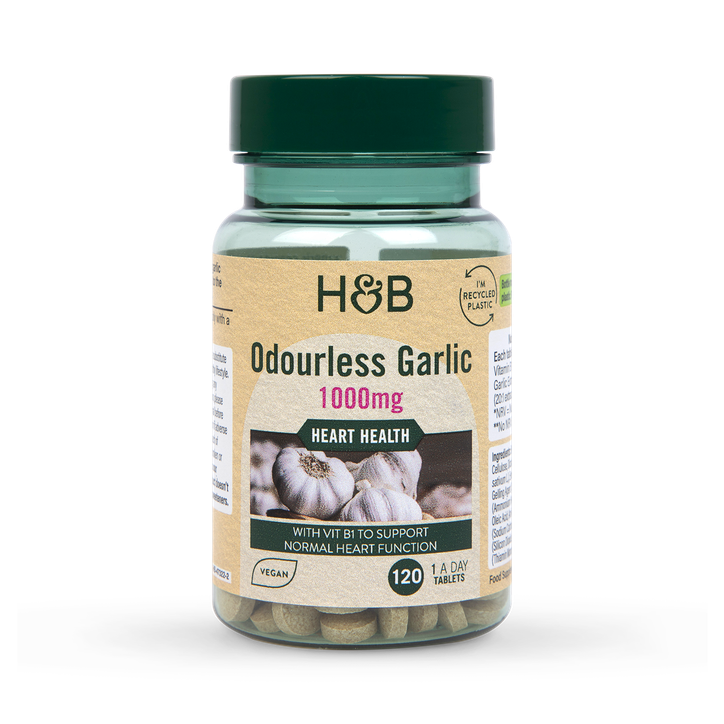 Holland & Barrett Enteric Coated Odourless Garlic 1000mg 120 Tablets